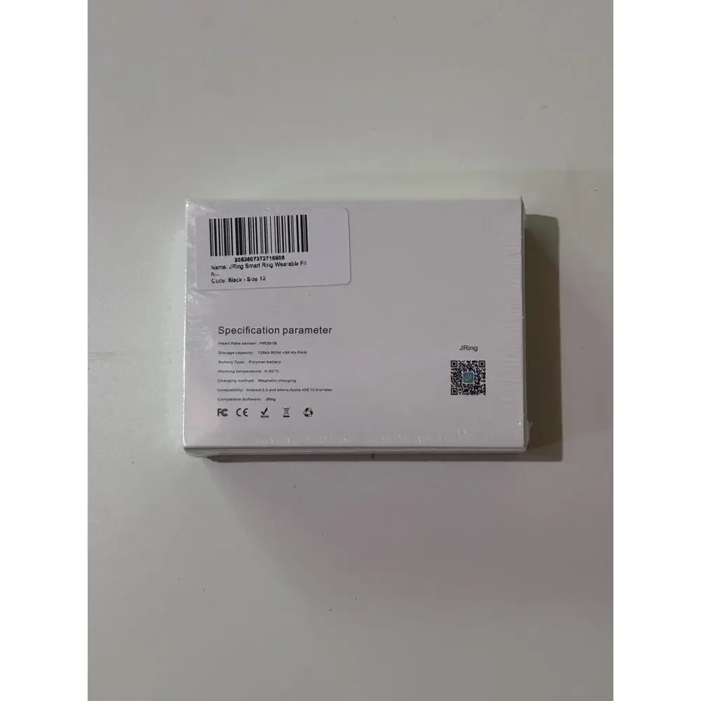 Smart Ring Brand New Size 12 Android 5.0 & IOS 10.0 Compatible. Silver NIB